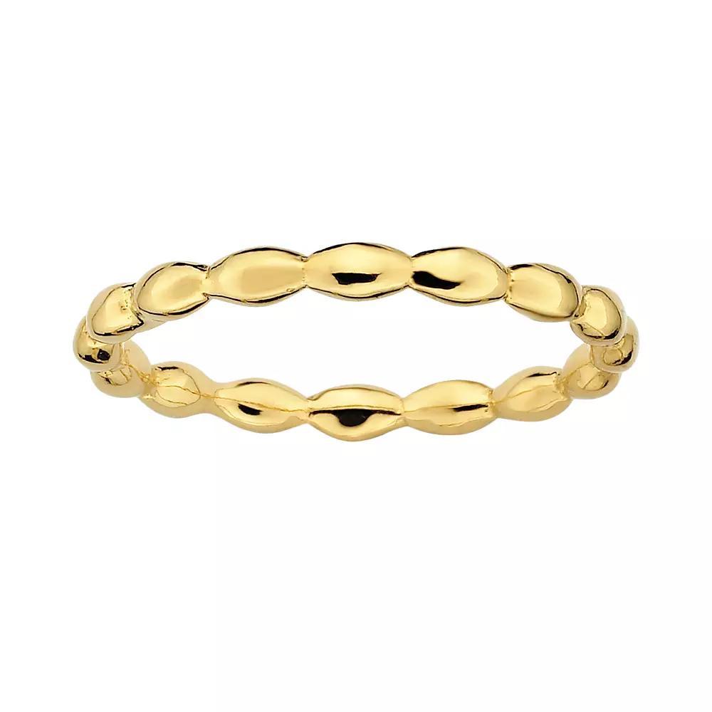 Stacks & Stones 18k Gold Over Silver Rice Stack Ring, Women's, Size: 5 Product Image