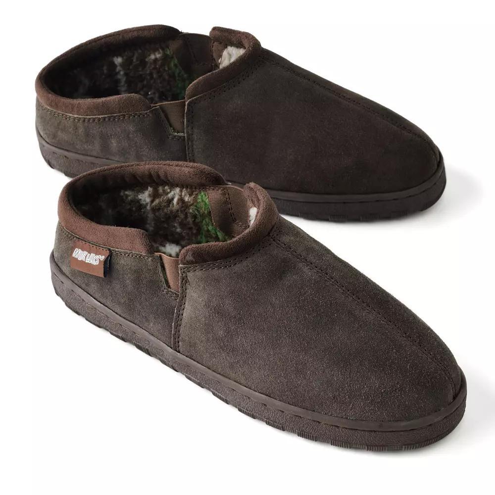 MUK LUKS Matt Mens Printed Berber Suede Clog Slippers Product Image