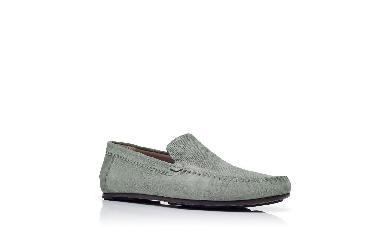 ALDER Khaki Suede Slippers Product Image