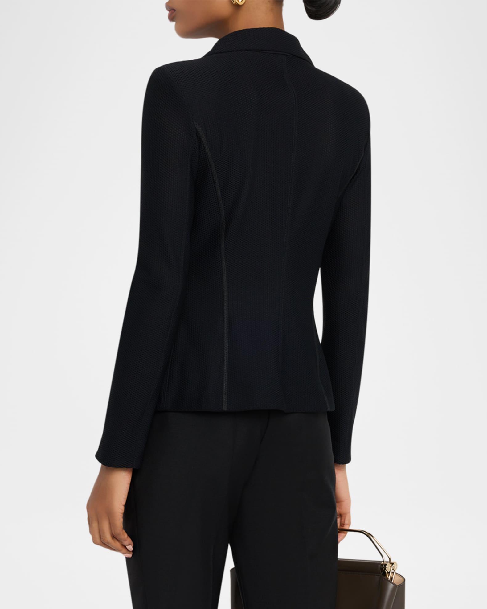 Rice Stitch Jersey Single-Breasted Jacket Product Image