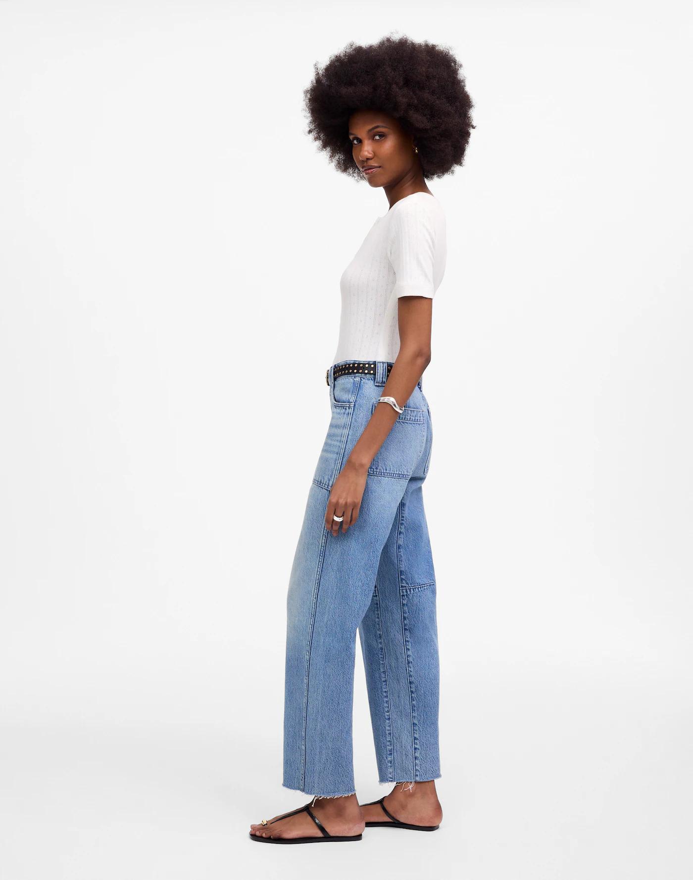 The Darted Barrel-Leg Jean Product Image