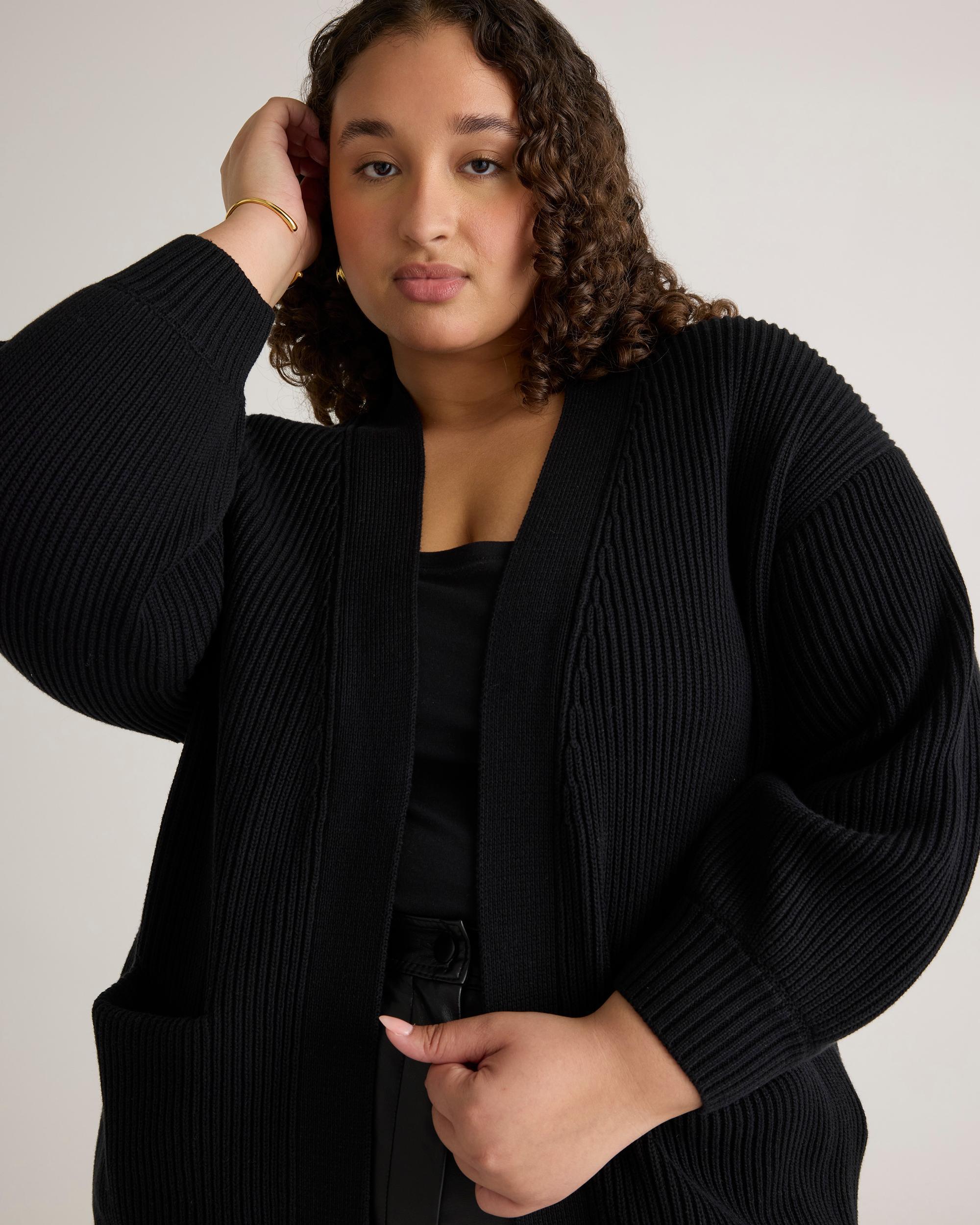 Quince | Women's OverSized Cardigan Sweater Organic Cotton Product Image