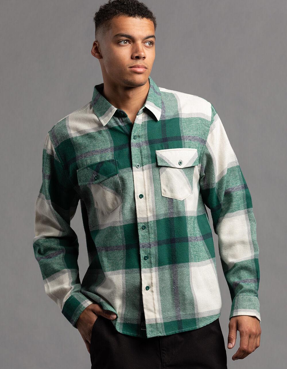RSQ Mens Plaid Flannel - GREEN Product Image