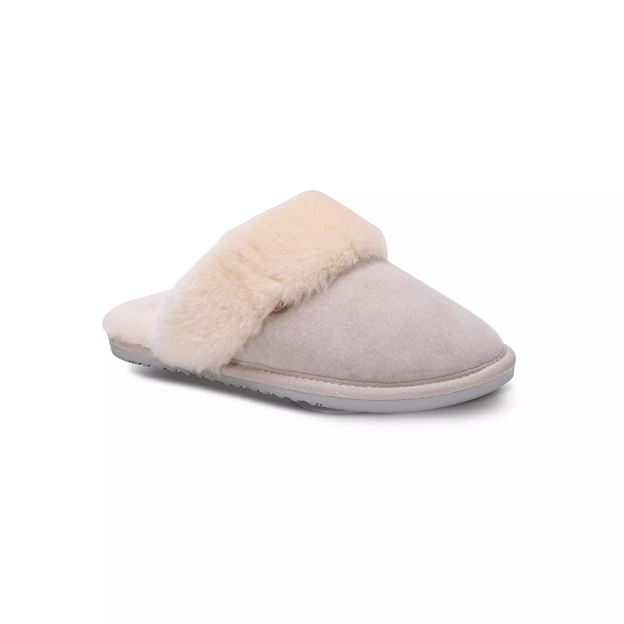 Mykos Women's Fleece Scuff Slippers, Size: Medium, Waxed Brown Product Image