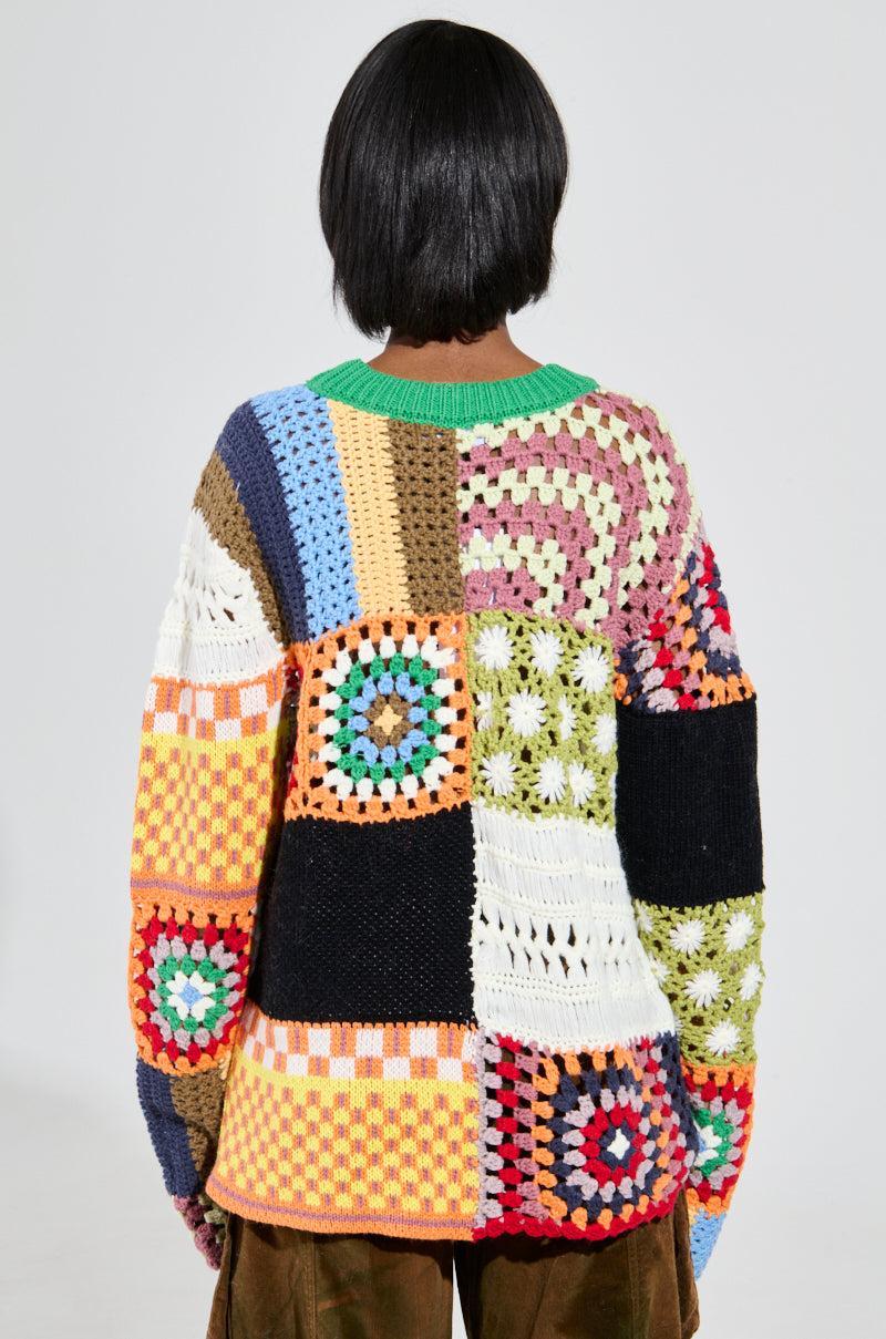 PATCHWORK PRINCESS MULTI COLOR SWEATER Product Image
