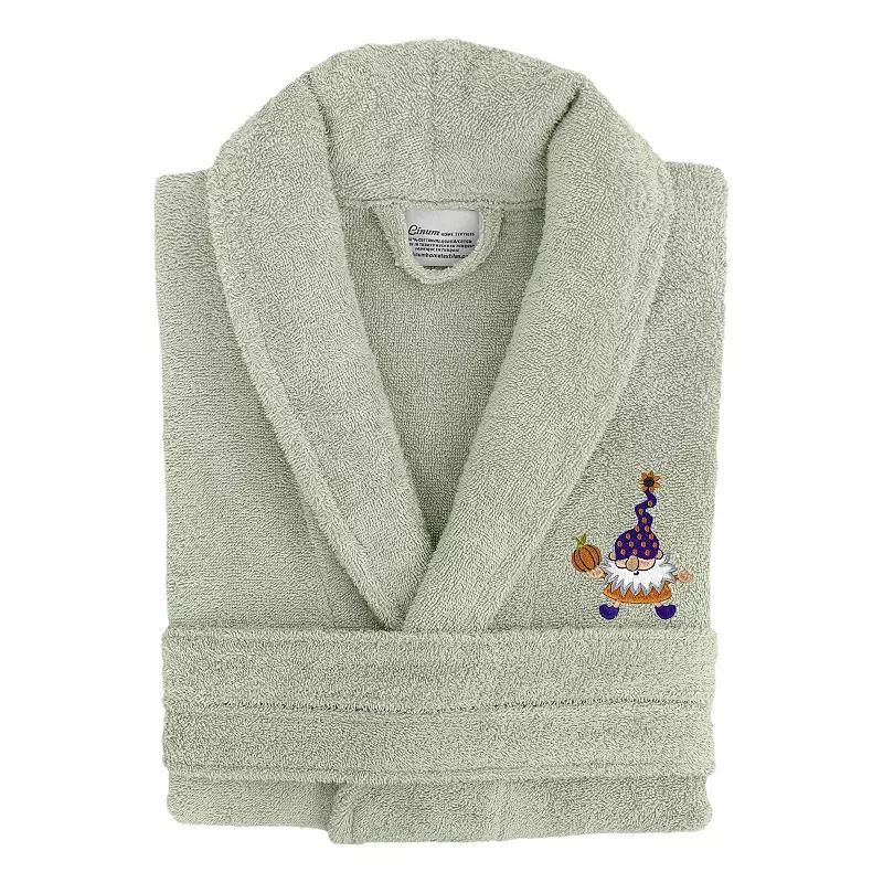 Linum Home Textiles Adult 100% Turkish Cotton Terry Embroidered Bath Robe - Halloween Gnomes, Women's, Size: Small/Medium, Green Product Image