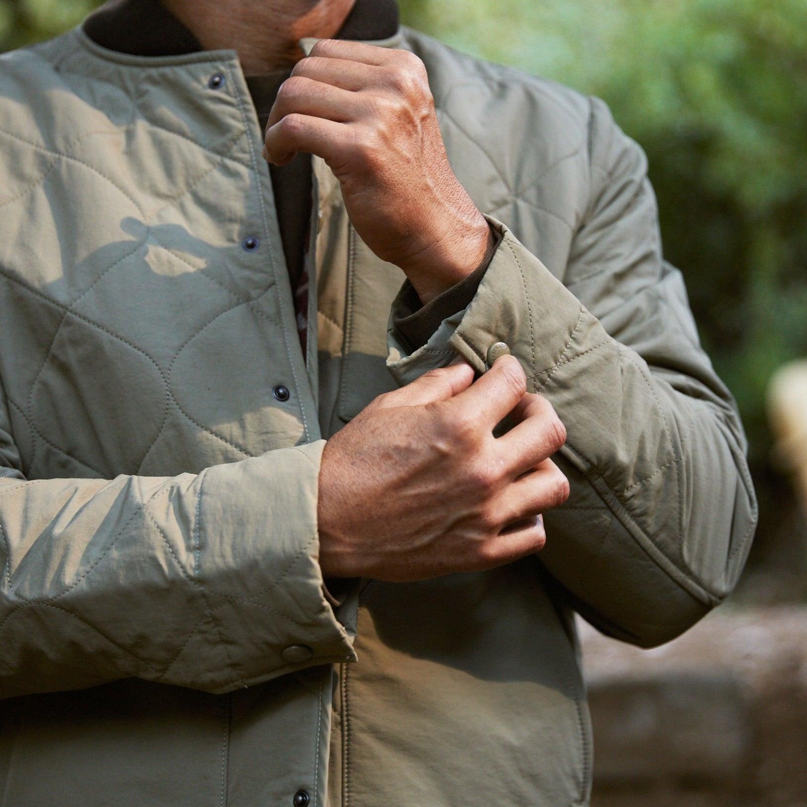 New Daines Quilted Bomber - Dusty Olive Product Image