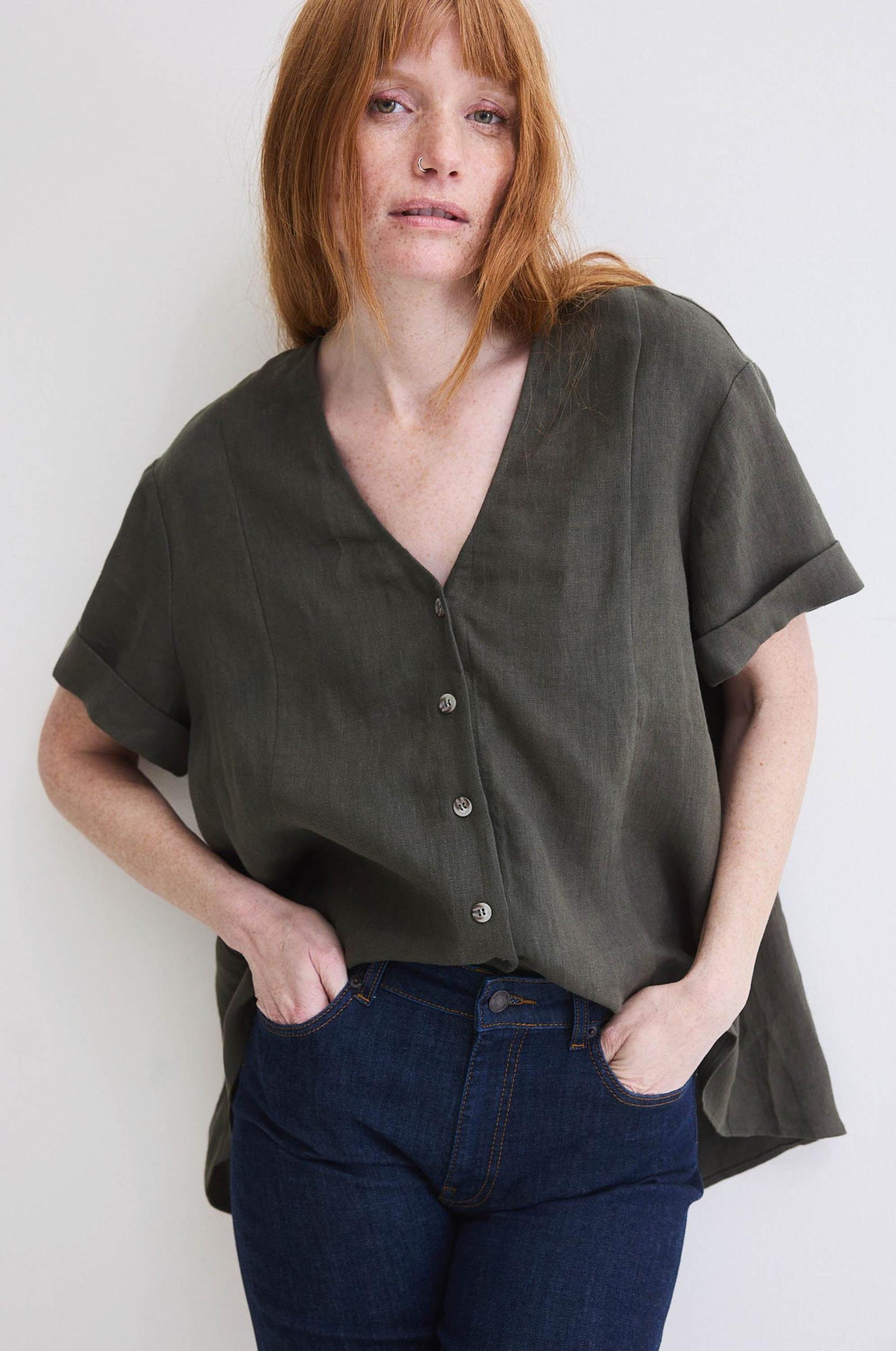 Drifter Oversized Linen Top Product Image
