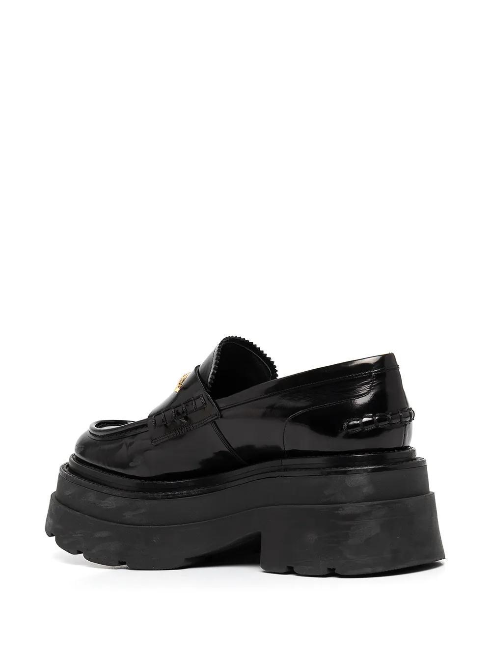 chunky sole leather loafers Product Image