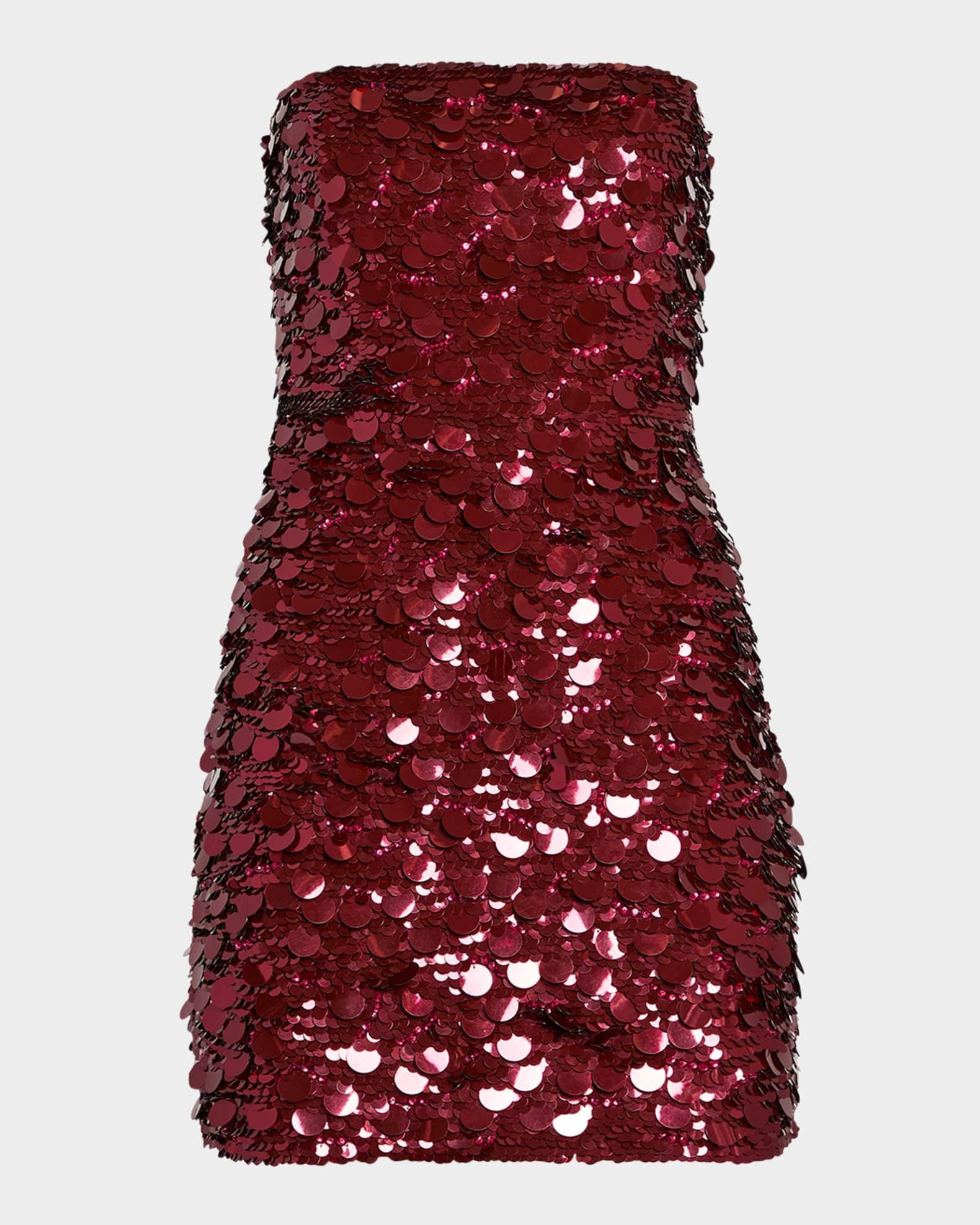 Nolia Sequin Strapless Bodycon Mini Dress Product Image