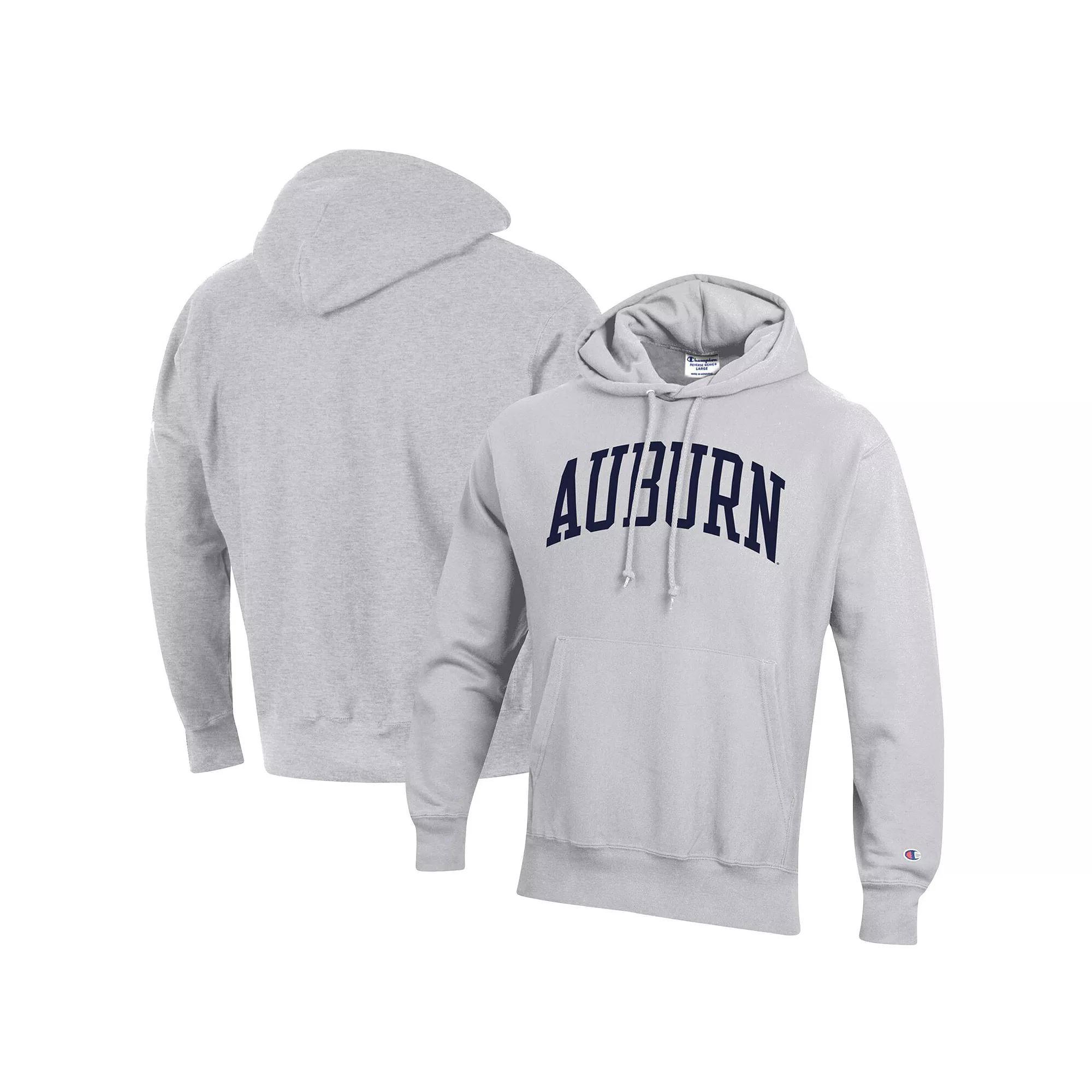 Men's Champion Heathered Gray Arizona Wildcats Team Arch Reverse Weave Pullover Hoodie, Size: 2XL, Grey Product Image