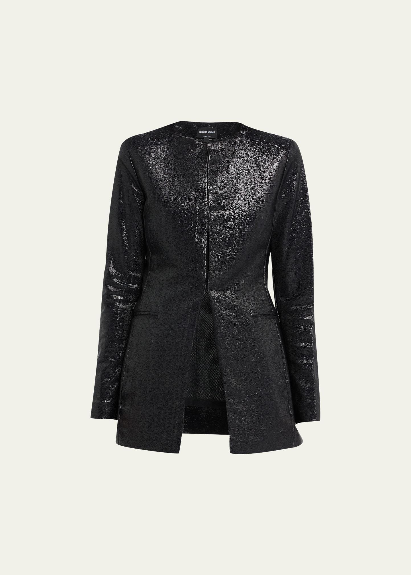 Sparkle Collarless Slim Jacket Product Image