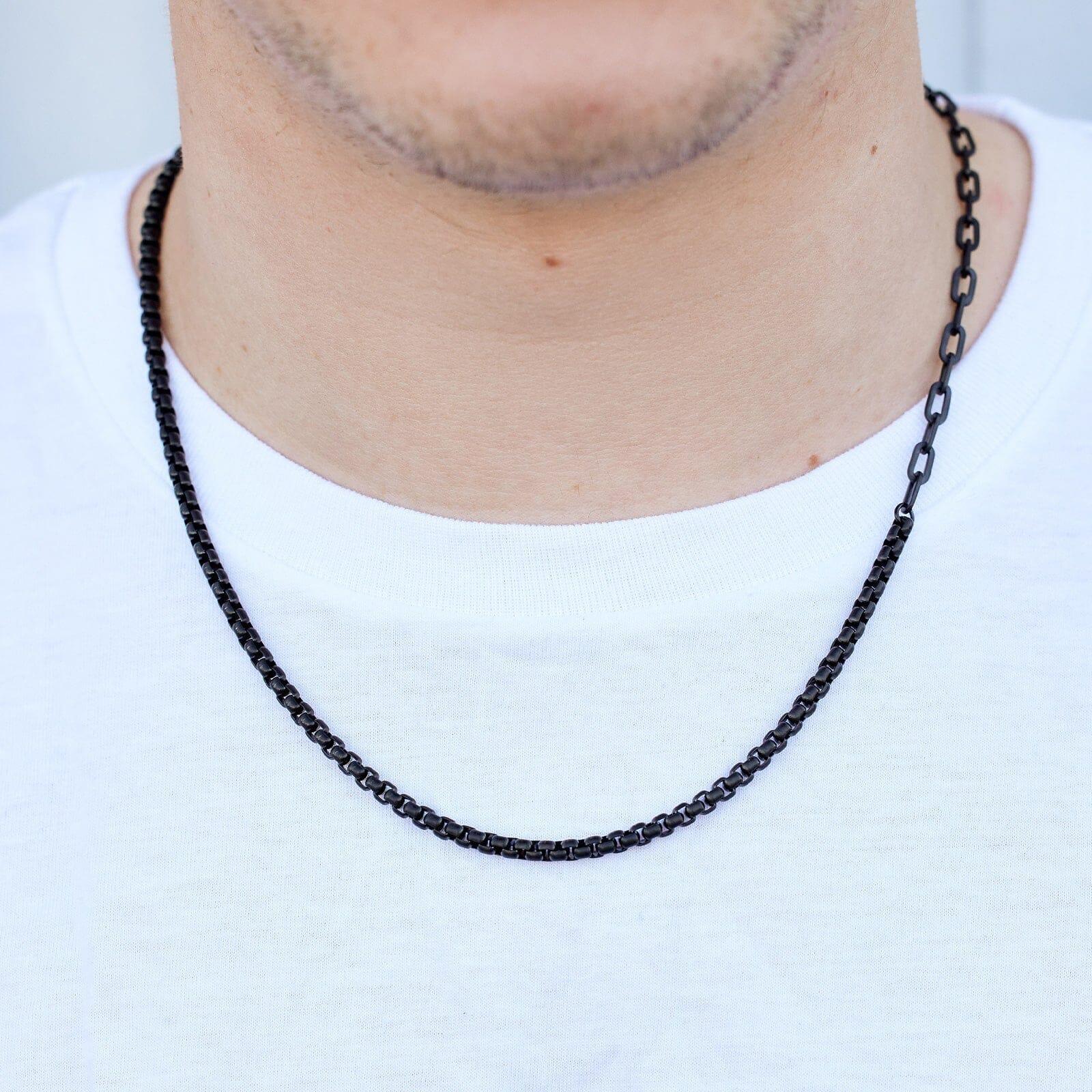Men's Rolo Chain Necklace Male Product Image