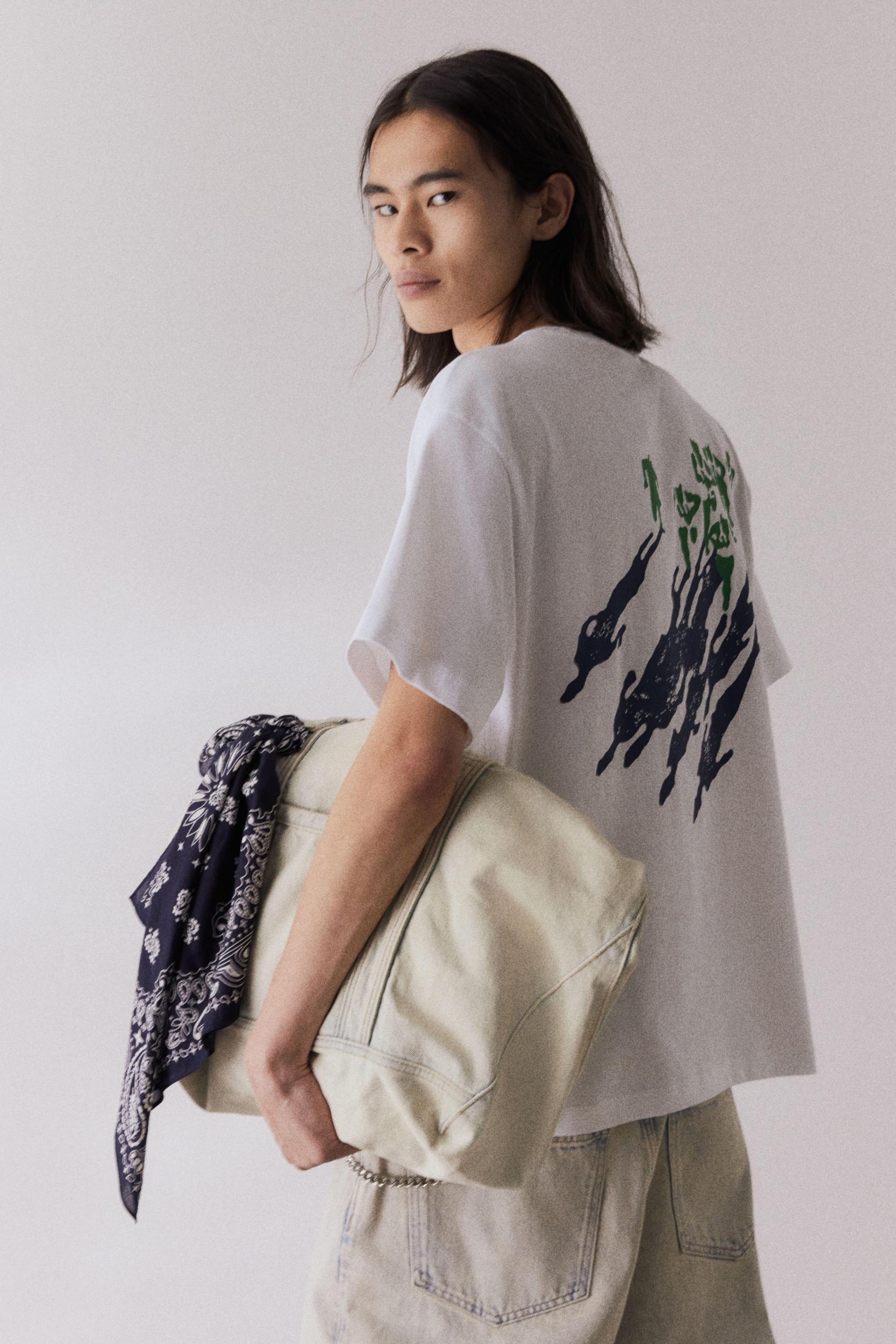 Loose Fit Printed T-shirt Product Image