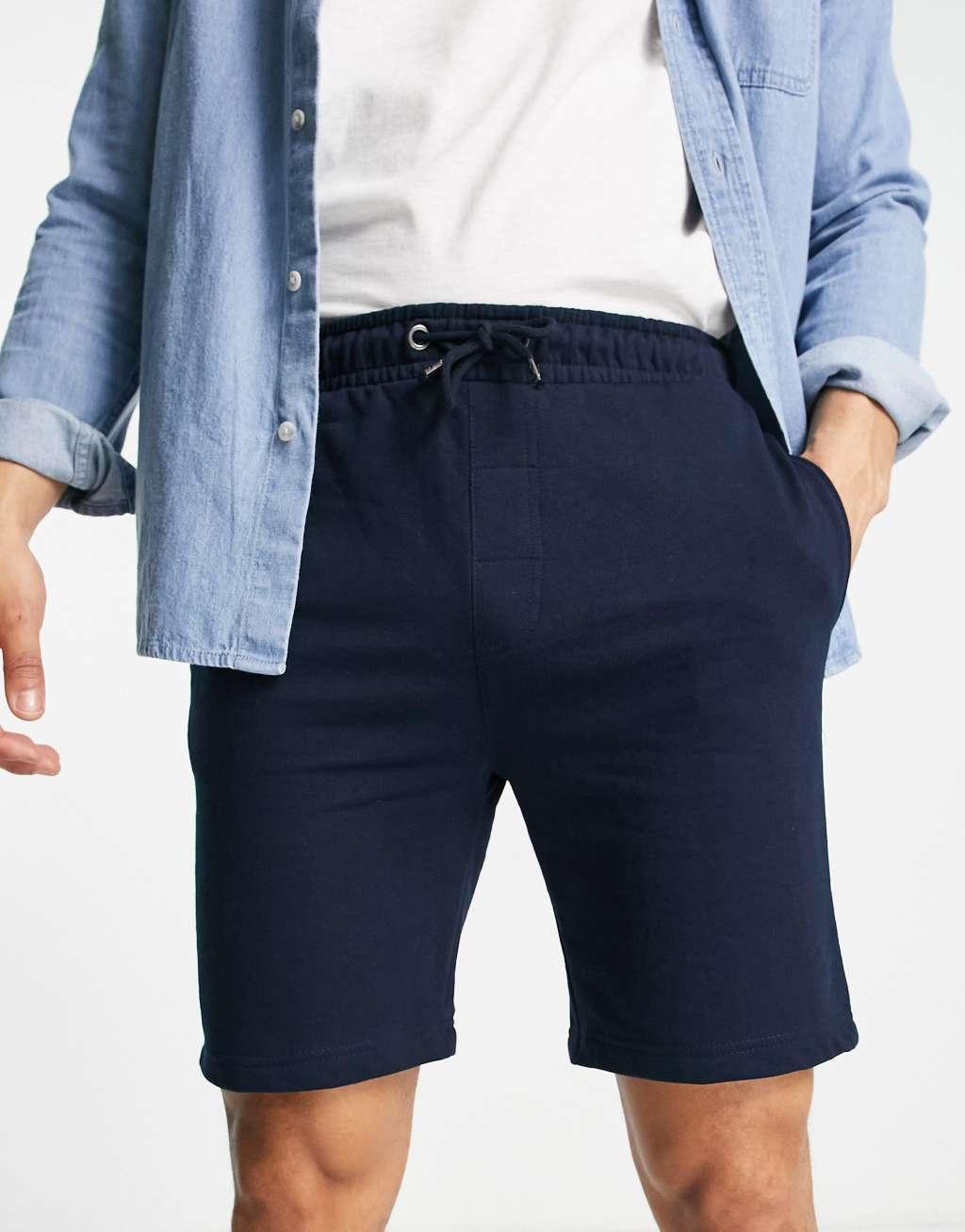 Brave Soul jersey shorts in navy Product Image