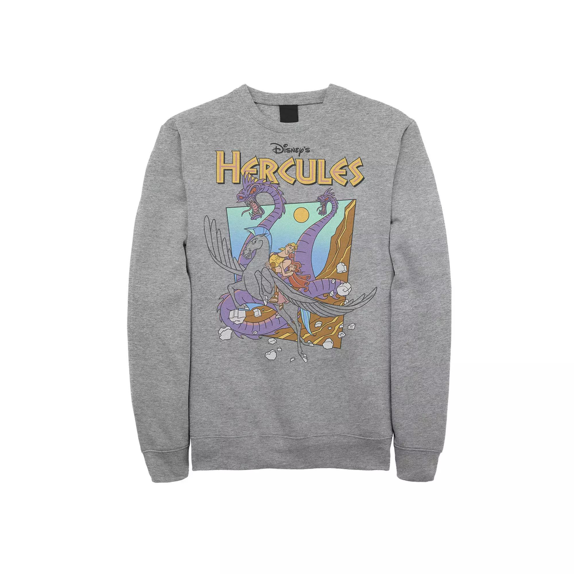 Disney's Hercules Hydra Men's Classic Movie Poster Sweatshirt, Size: Large, Athletic Grey Product Image