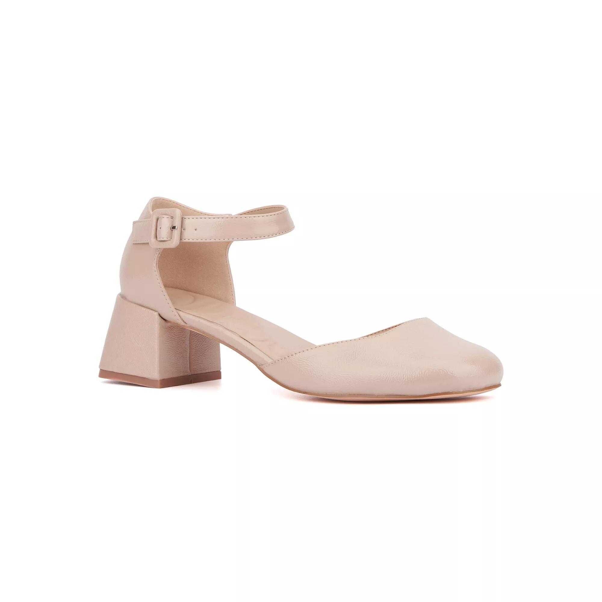 Olivia Miller Ascendant Womens Block Heeled Ankle Strap Sandals Product Image