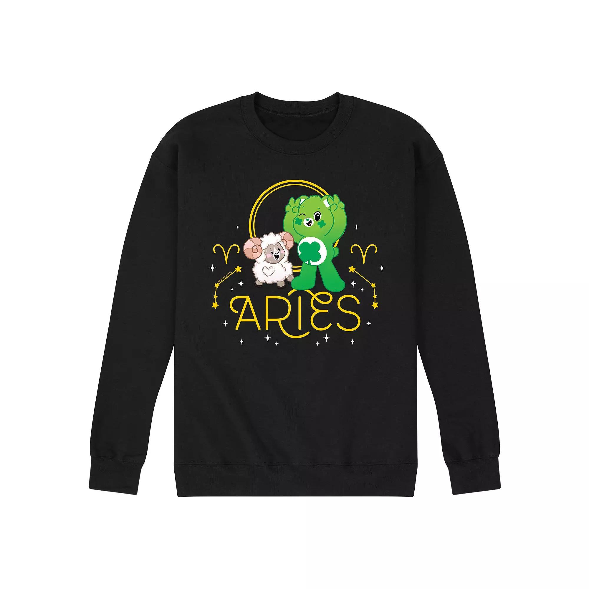 Mens Flamingo Cruise Graphic Fleece Sweatshirt Blue Product Image