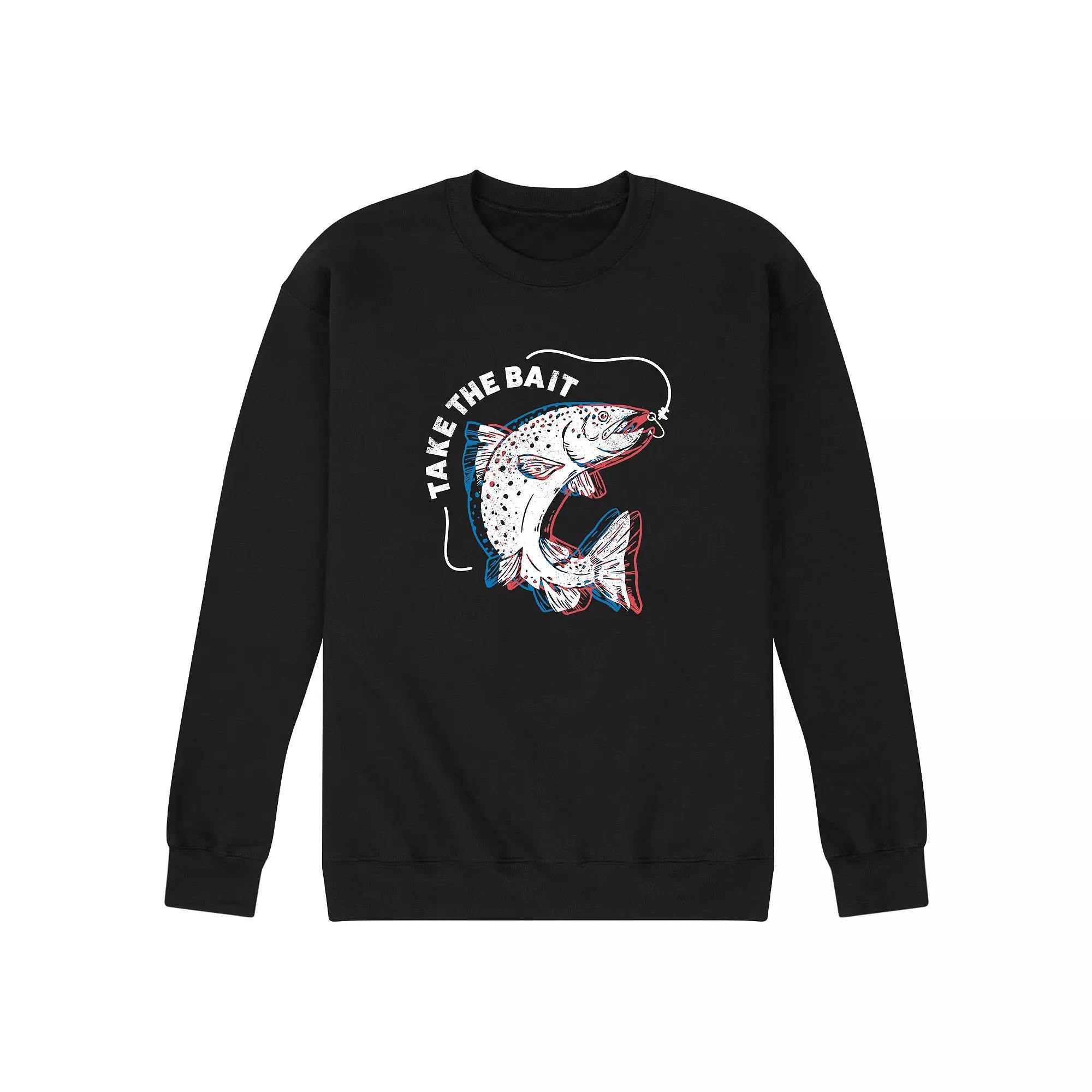 Mens Take The Bait Fish Fleece Sweatshirt Product Image