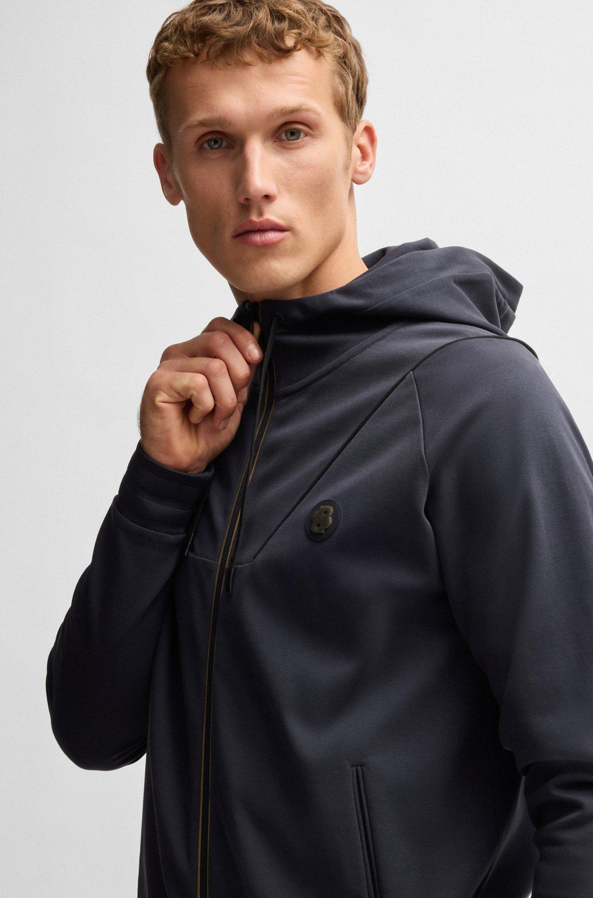 Zip-up hoodie with Double B monogram Product Image