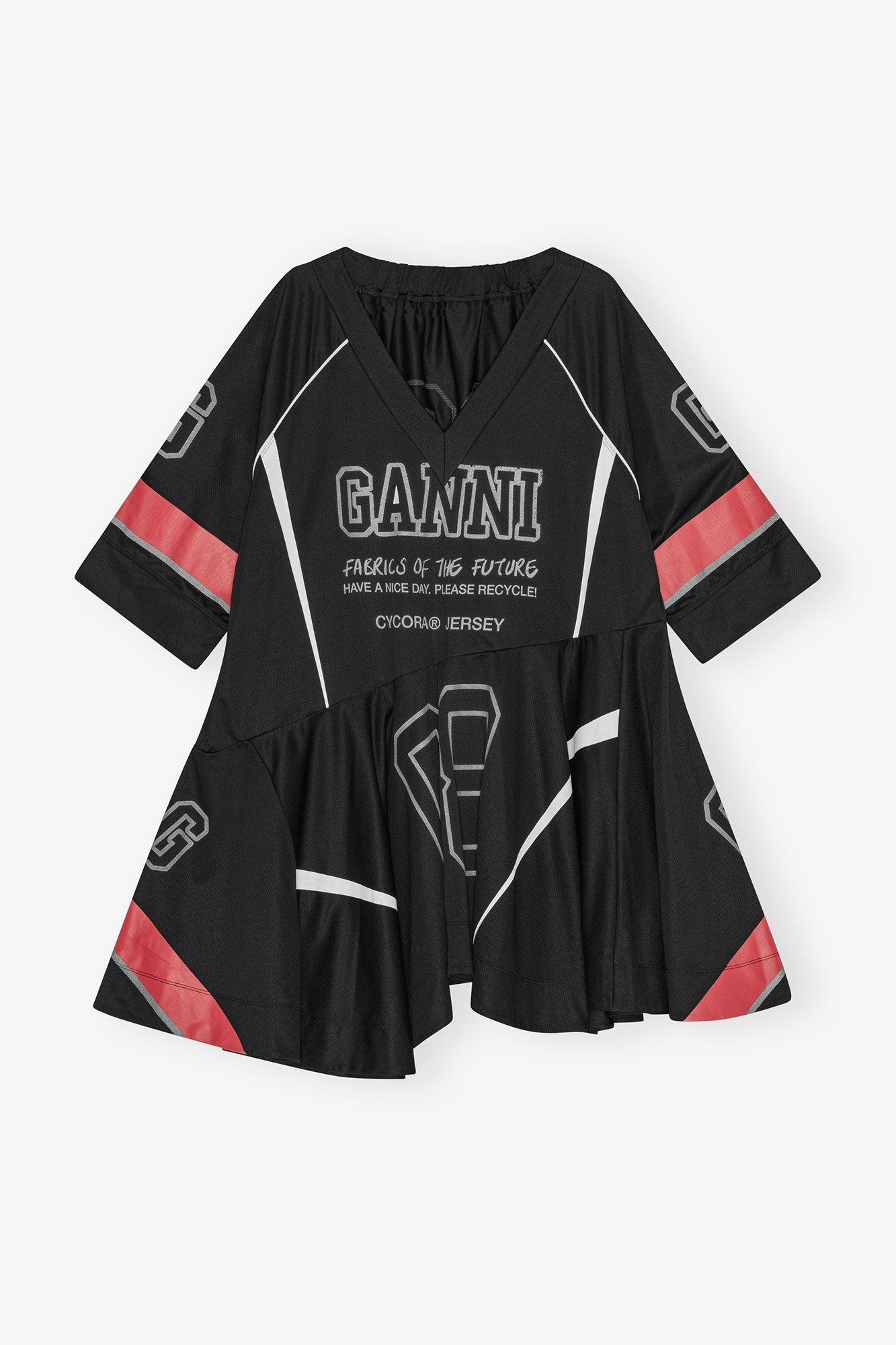 Black Future Mesh Oversized Mini Dress Product Image
