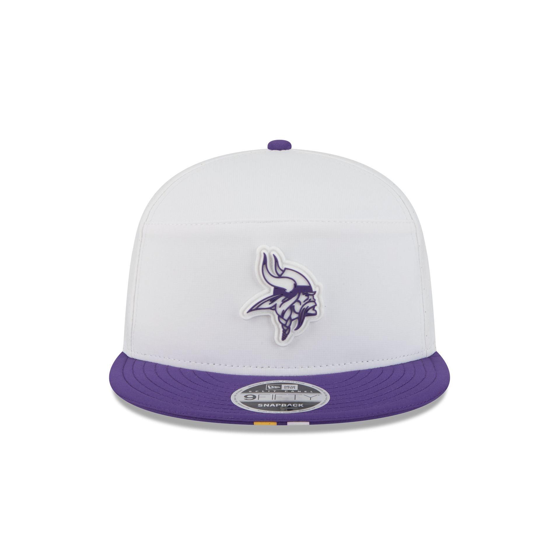 Minnesota Vikings 2025 Training Split Panel 9FIFTY Snapback Hat Male Product Image