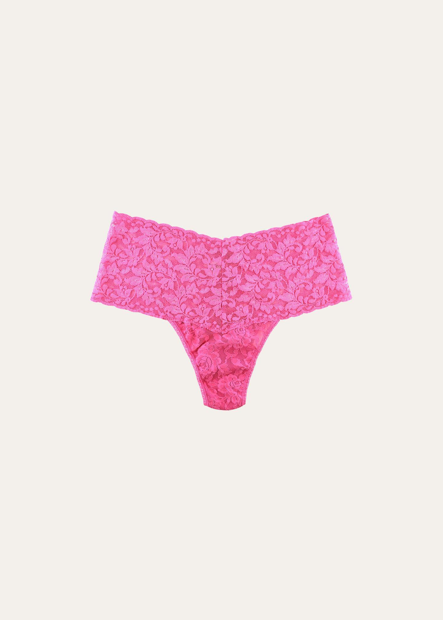 Retro Signature Lace Thong Product Image