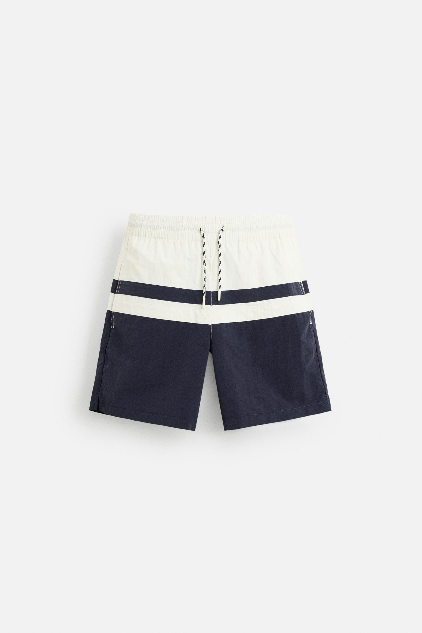 COLOR BLOCK LONG SWIMSUIT Product Image