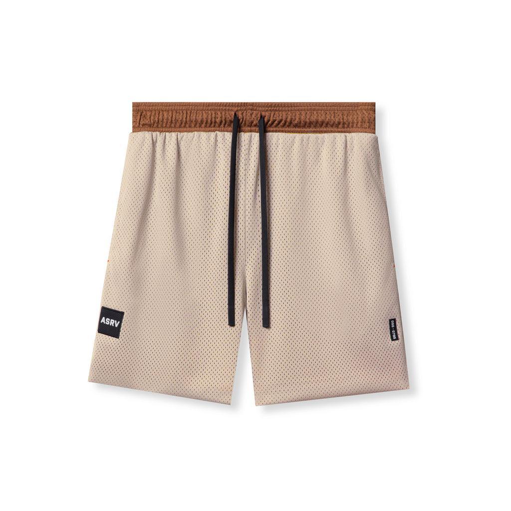 0795. SilverPlus™ Mesh Reversible Short  - Rust/Beige Product Image