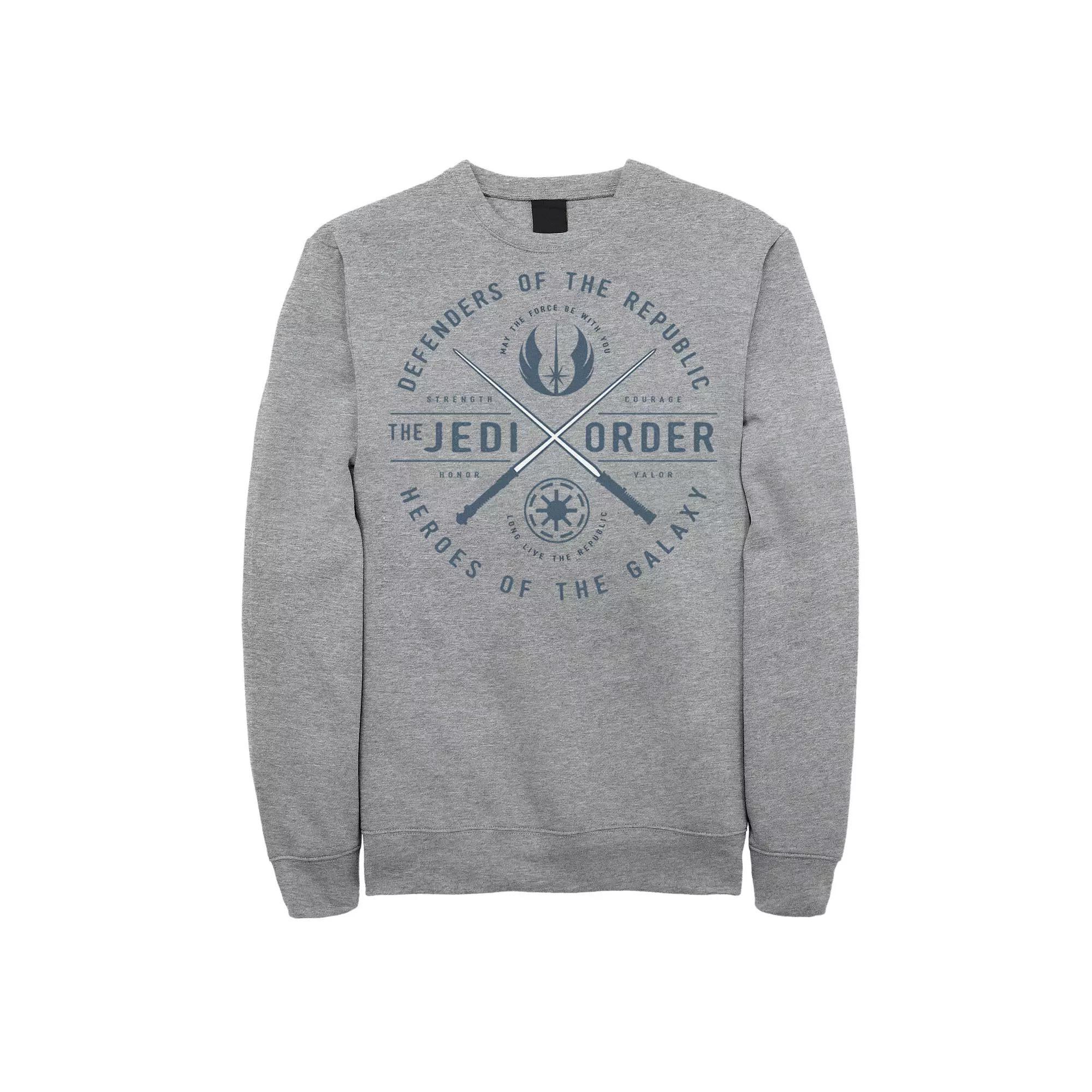 Men's Star Wars Storm Trooper Group Line Up Sweatshirt, Size: Large, Athletic Grey Product Image
