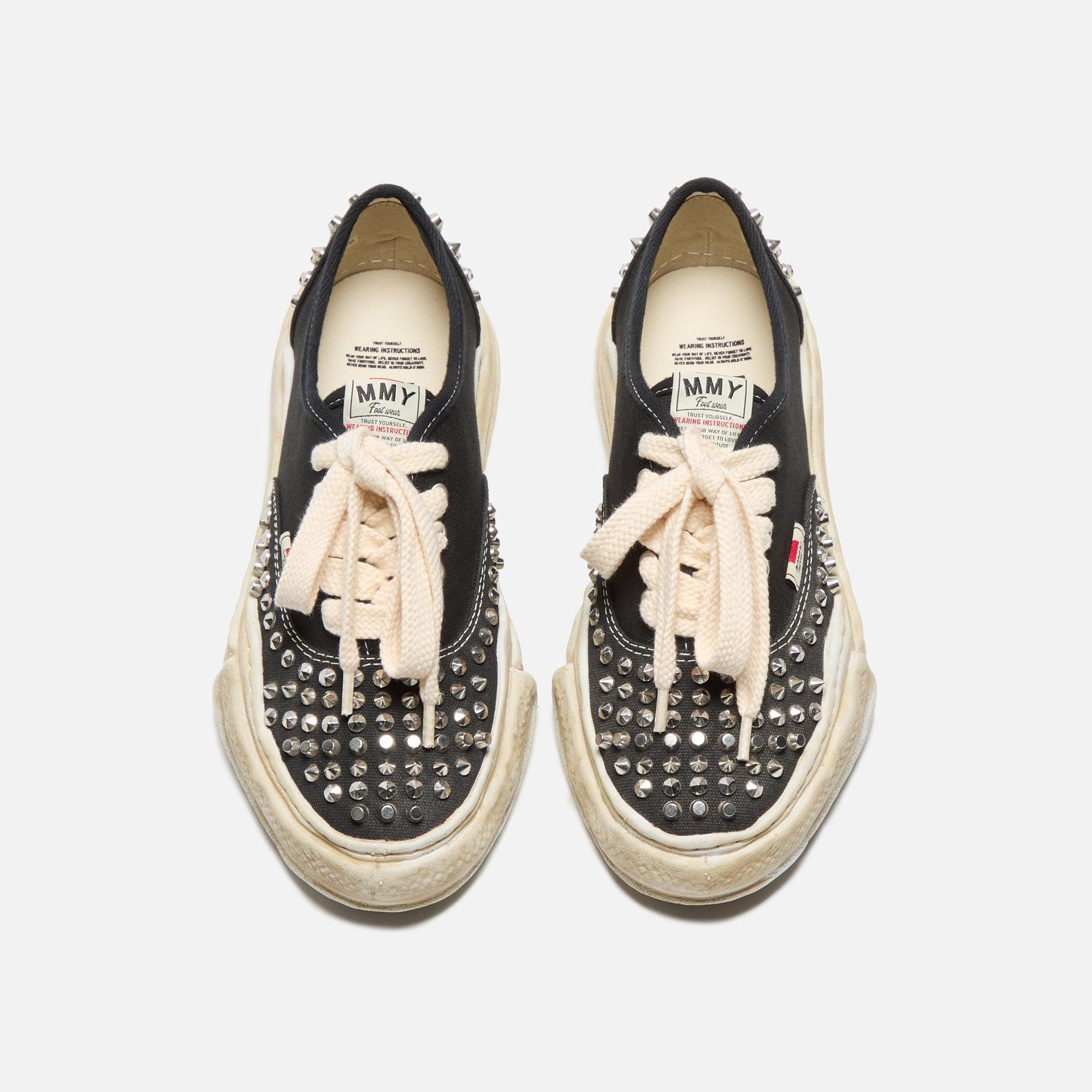 Mihara Yasuhiro Baker Original Sole Studded Canvas Low-Top Sneaker - Black Male Product Image