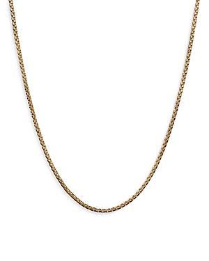 David Yurman Mens 18K Yellow Gold Box Chain Necklace, 26 Product Image