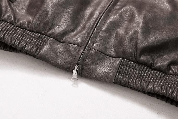 RT No. 11274 OLD BROWN RODEO LEATHER ZIP-UP JK Product Image