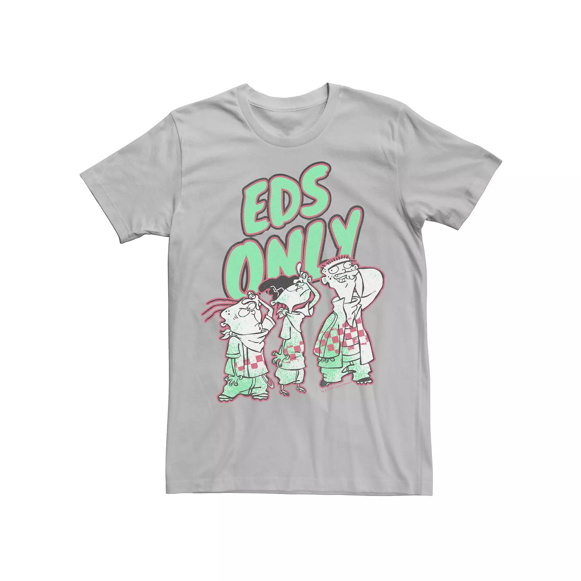 Men's Ed, Edd & Eddy Eds Only Portrait Tee, Size: Medium, Silver Product Image
