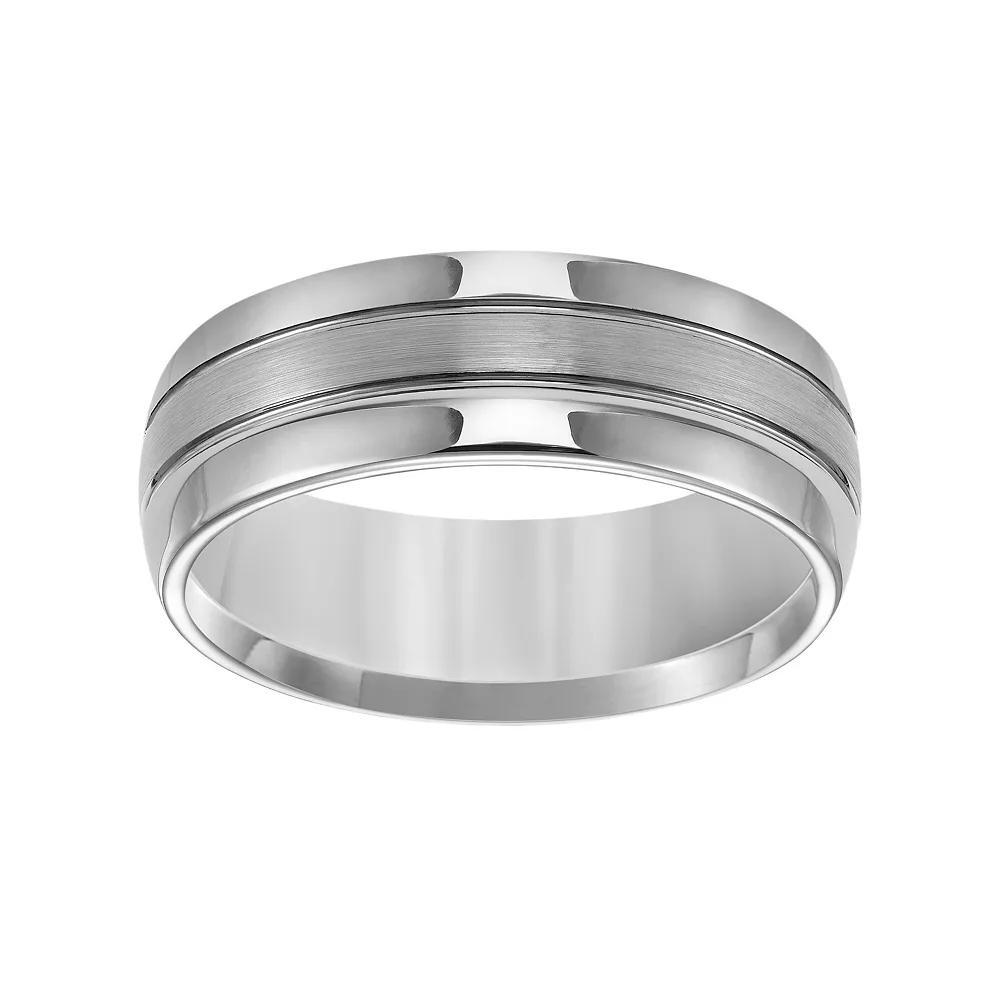 AXL Tungsten Groove Men's Wedding Band, Size: 10.50, Grey Product Image