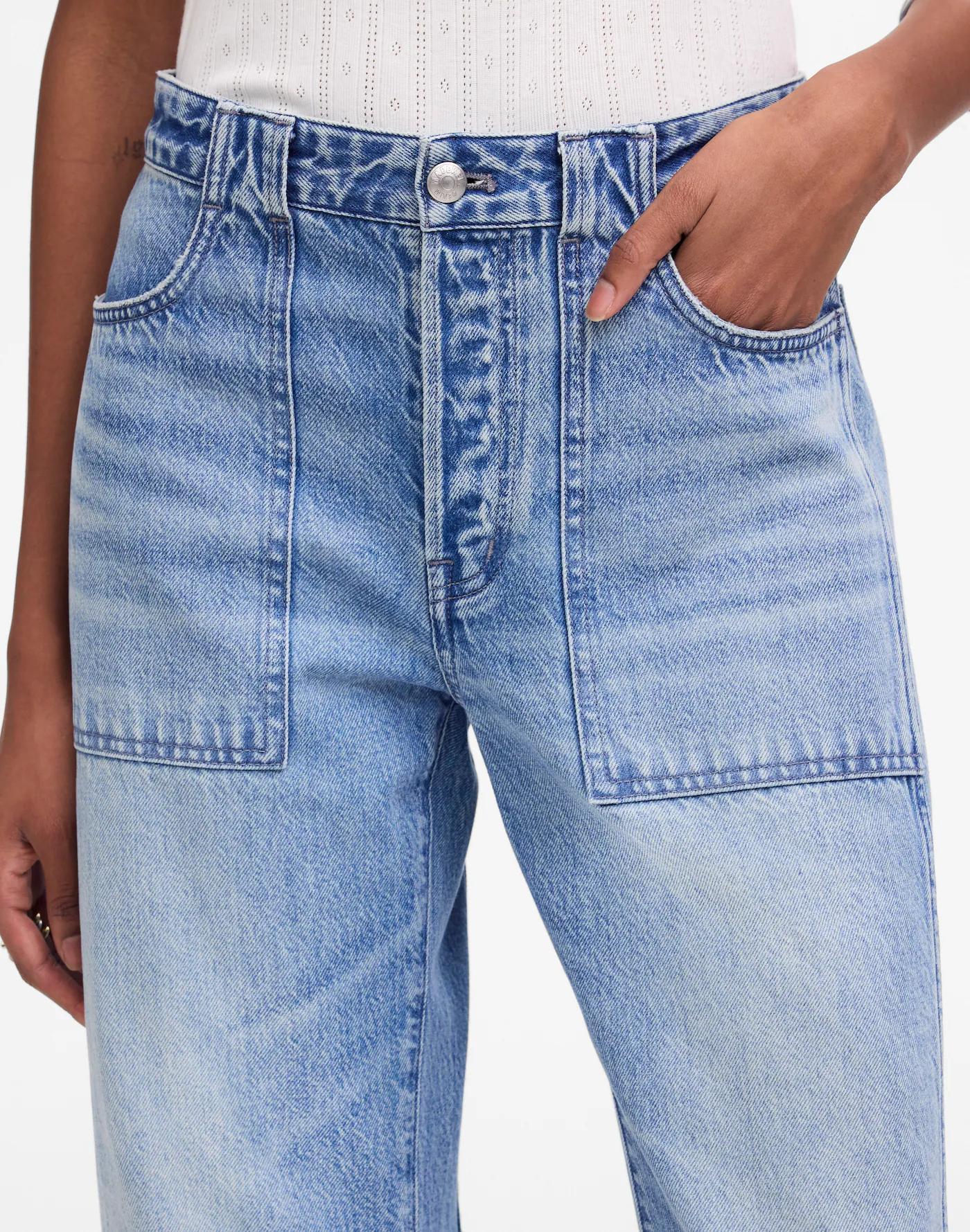 The Darted Barrel-Leg Jean Product Image