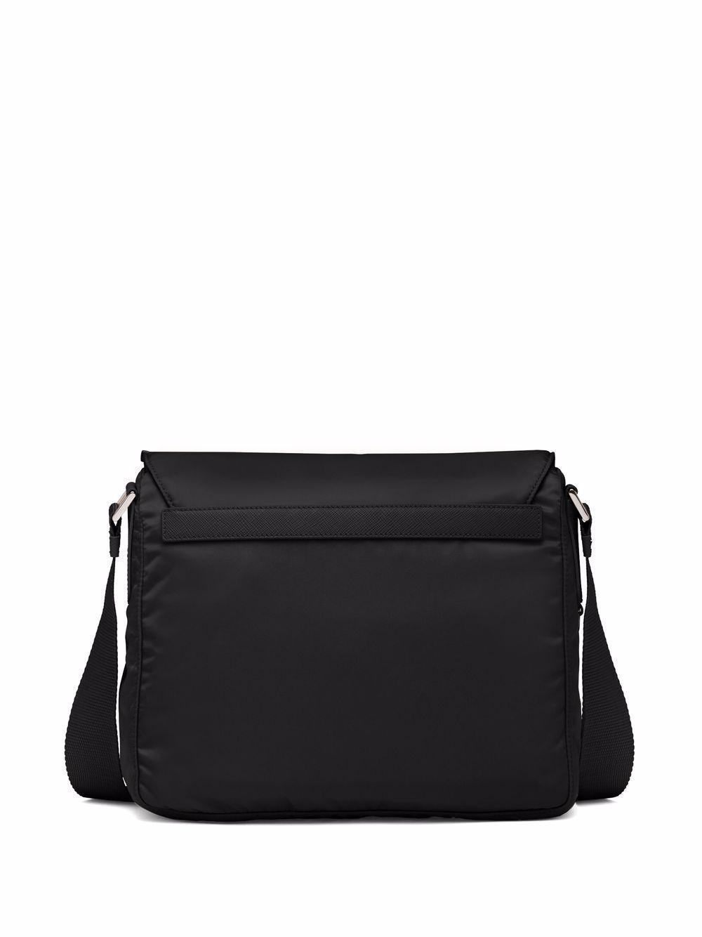 Re-Nylon triangle logo-plaque shoulder bag Product Image