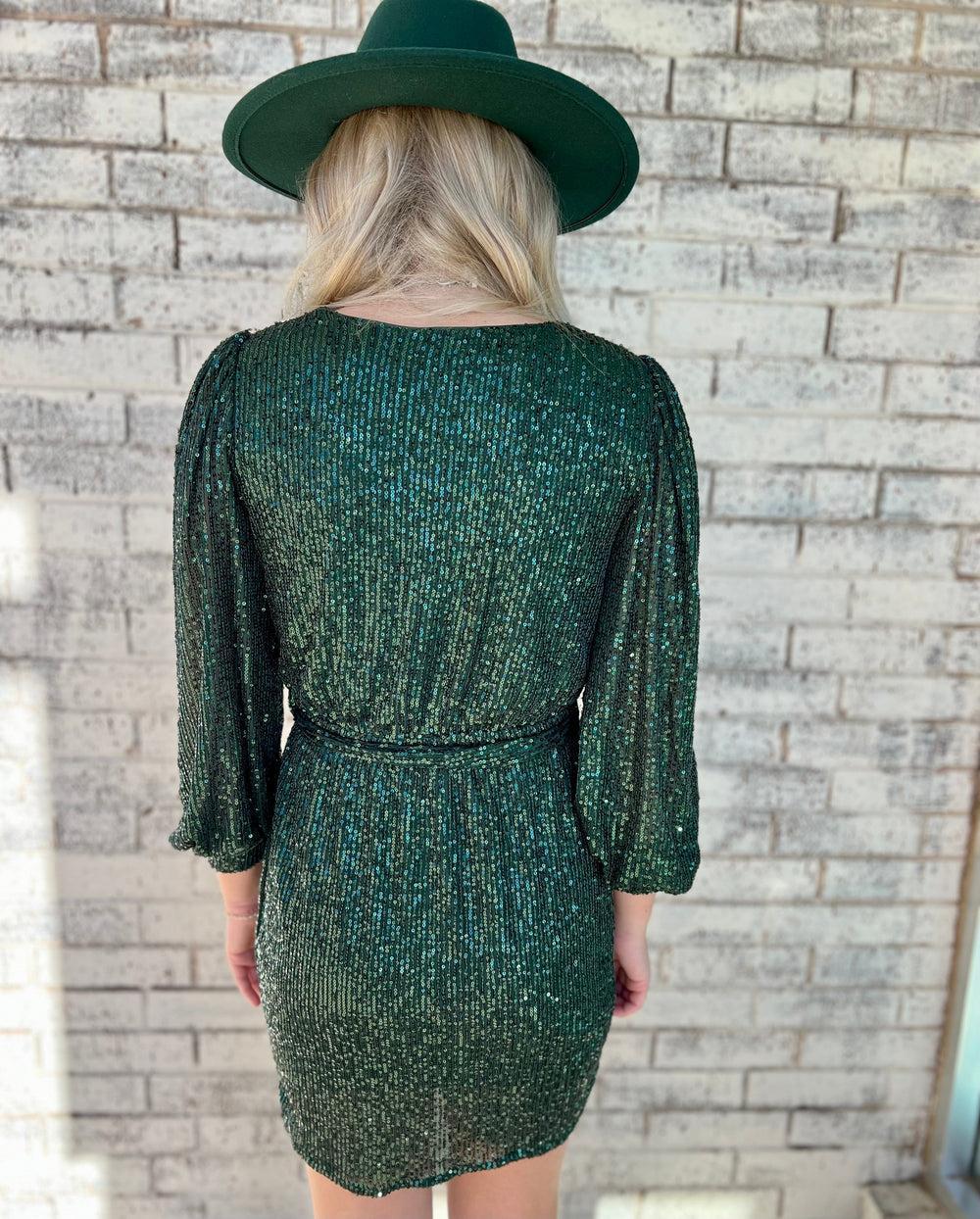 Sparkling Evergreen Dress* Product Image