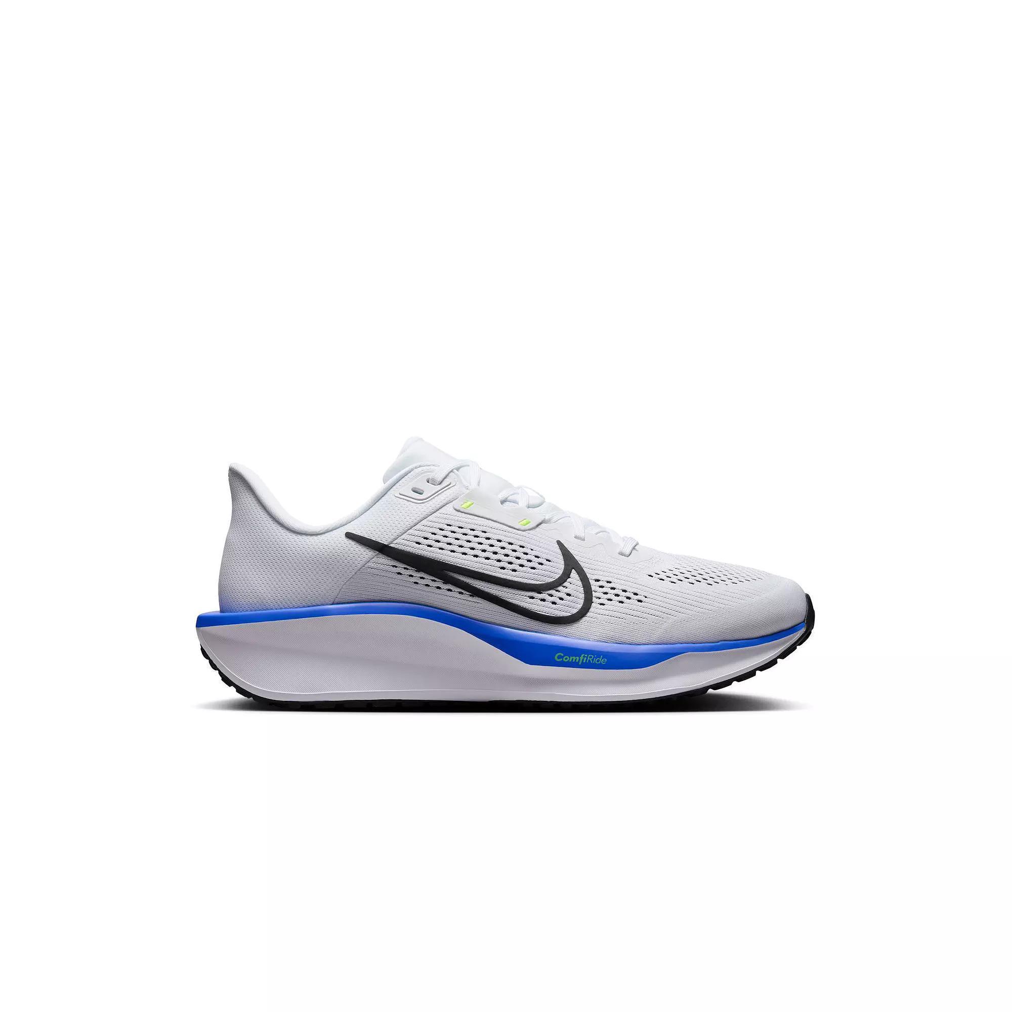 Nike Quest 6 Men's Road Running Shoes, Size: 9.5, White Black Royal Product Image