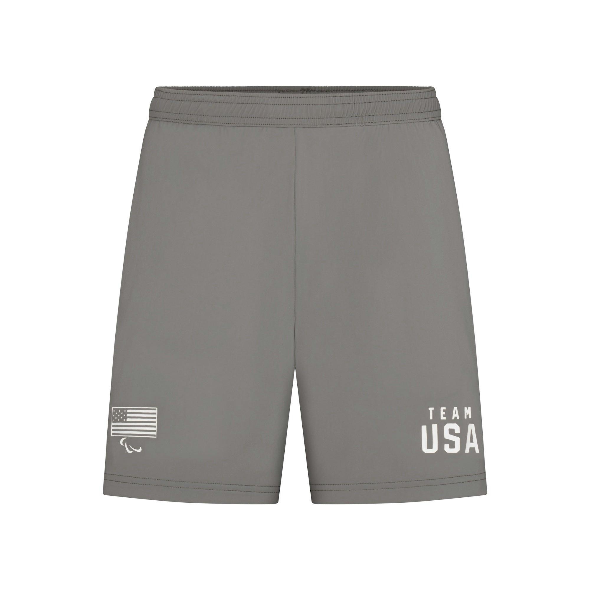 SKIMS FOR TEAM USA MENS SWIM OLYMPIC TRUNK | GREY Product Image