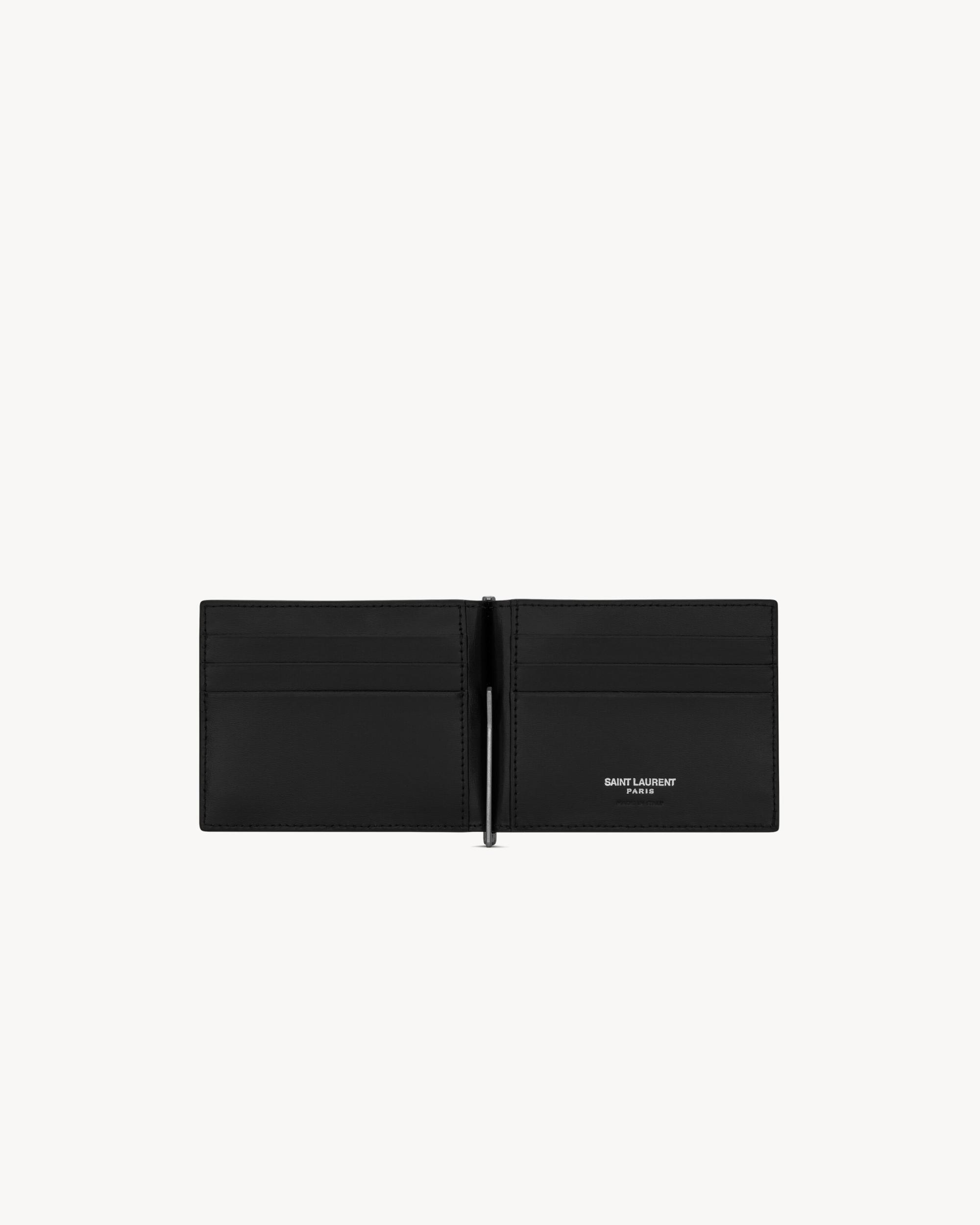 TINY CASSANDRE Bill clip wallet in matte leather Product Image