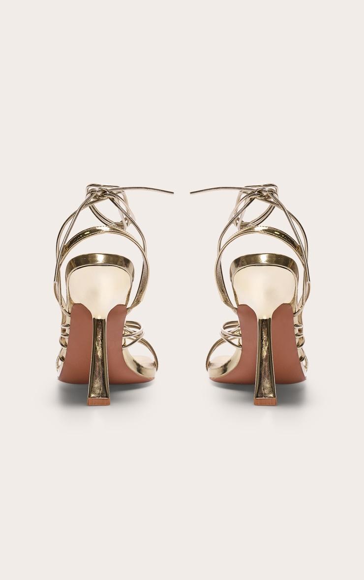 Burnt Orange PU Round Toe Thong Mid Heel Mules Product Image