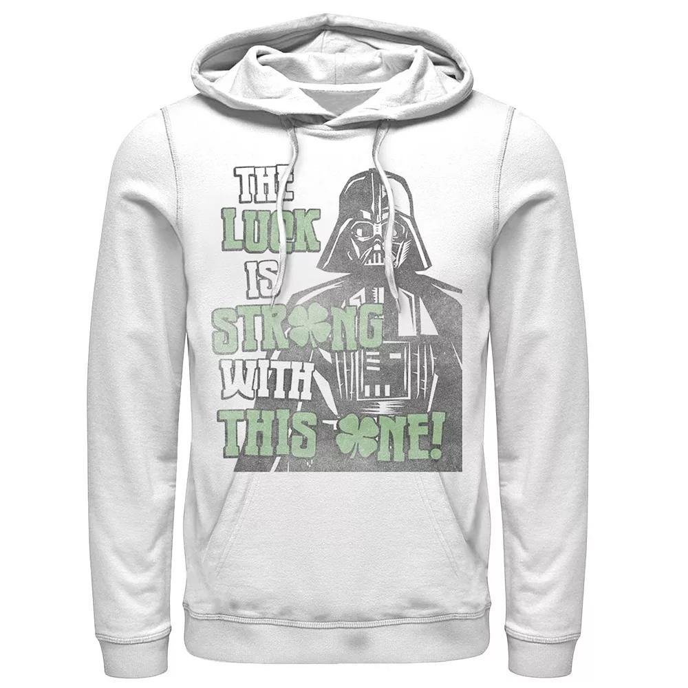 Men's Star Wars Darth Vader Lucky One Hoodie, Size: XL, White Product Image