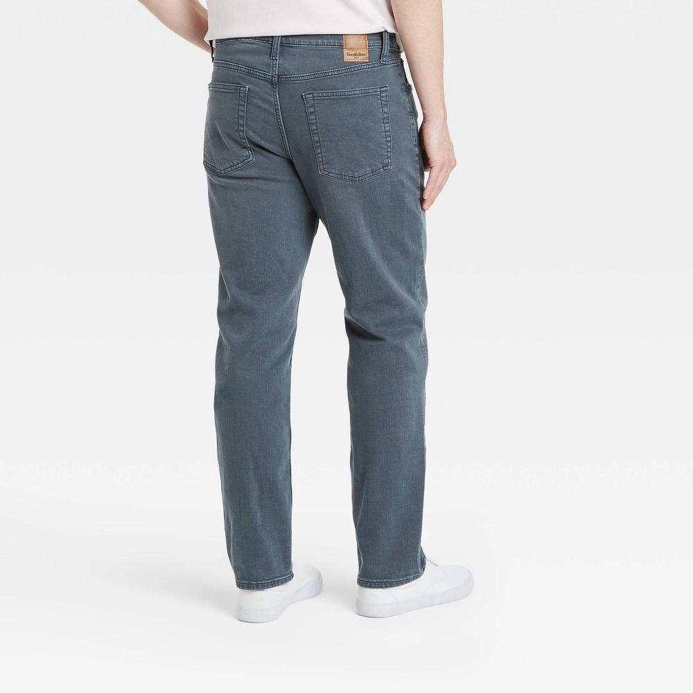 Mens Athletic Fit Jeans - Goodfellow & Co Navy 32x34 Product Image