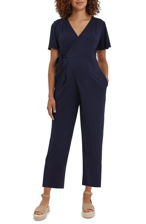 Womens Lucia Flutter-Sleeve Wrap Jumpsuit Product Image
