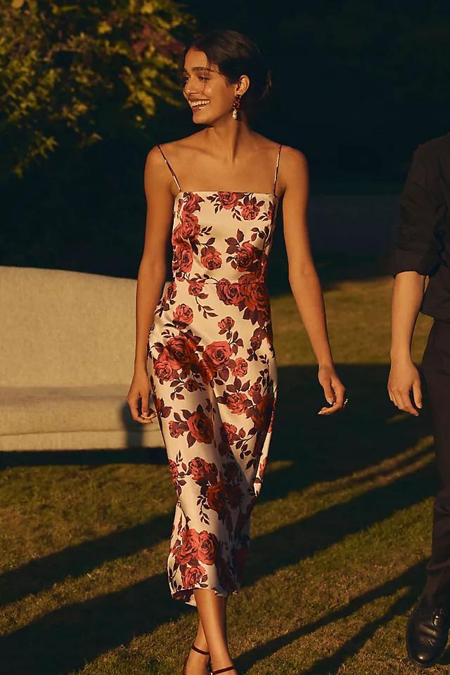 Sachin & Babi Sienna Stretch Satin Midi Dress Product Image