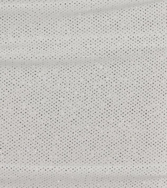 Marianna Ruched Glitter Knit Formal Midi Dress Product Image