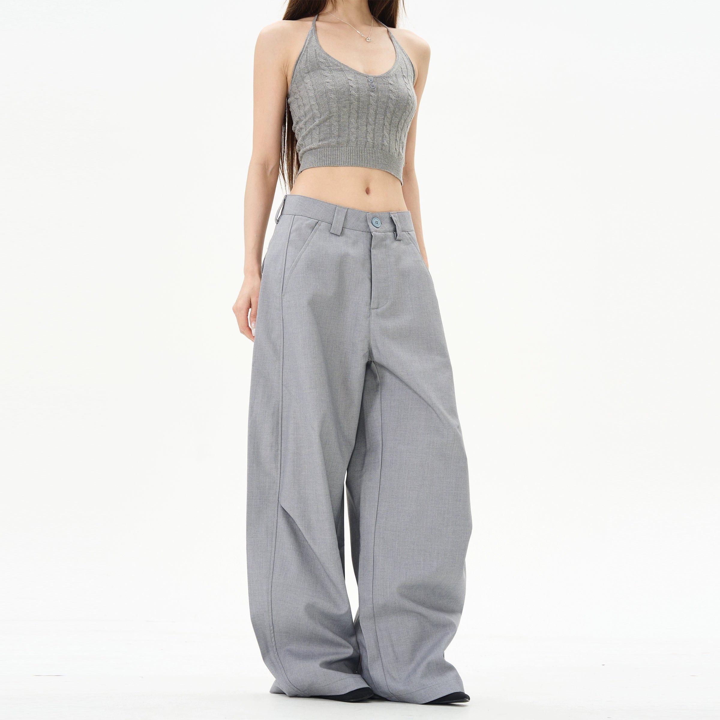 RT No. 12229 STRAIGHT DRAPE PANTS Product Image