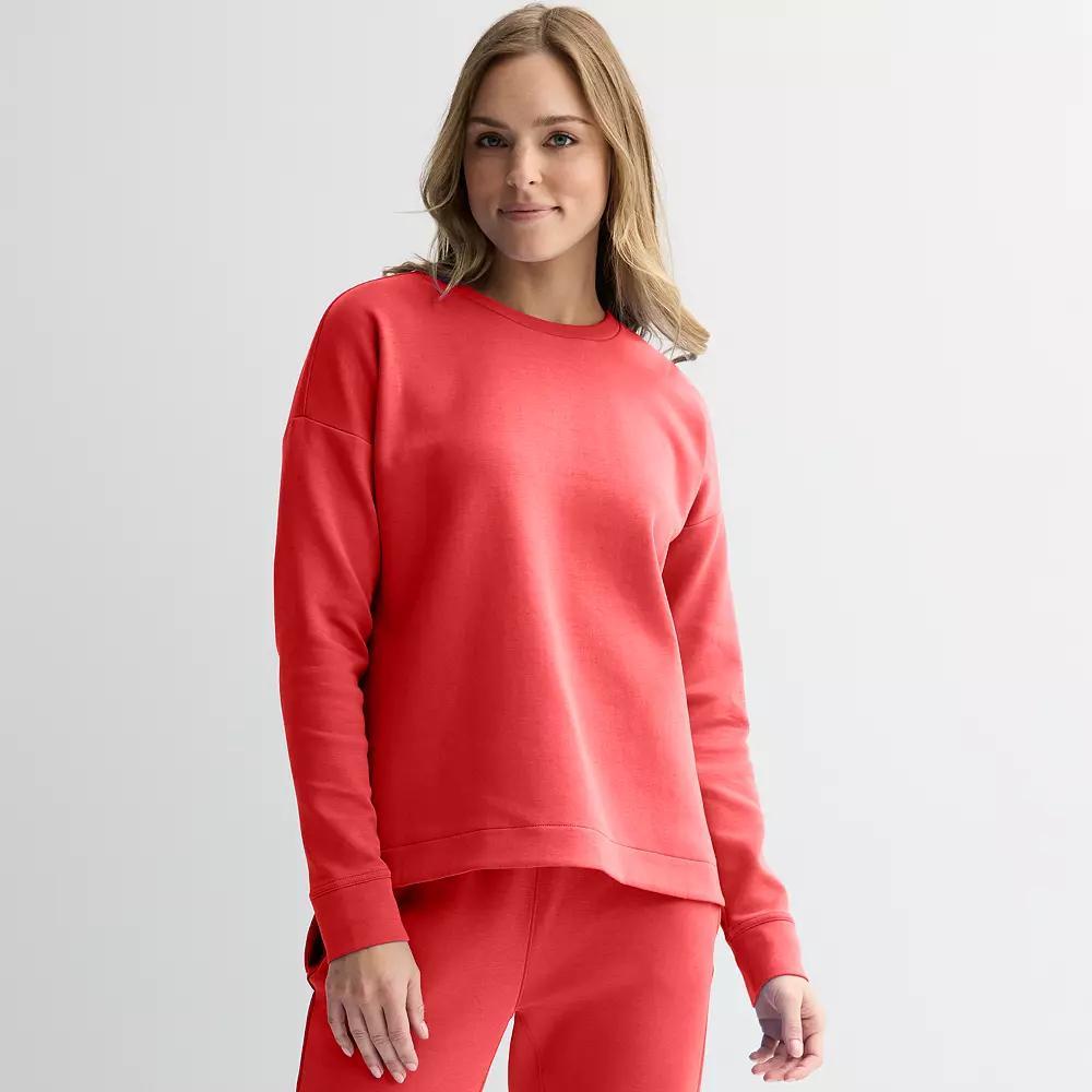 Women's Tek Gear® Ultracomfort Crewneck Top, Size: Large, Parrotoral Product Image