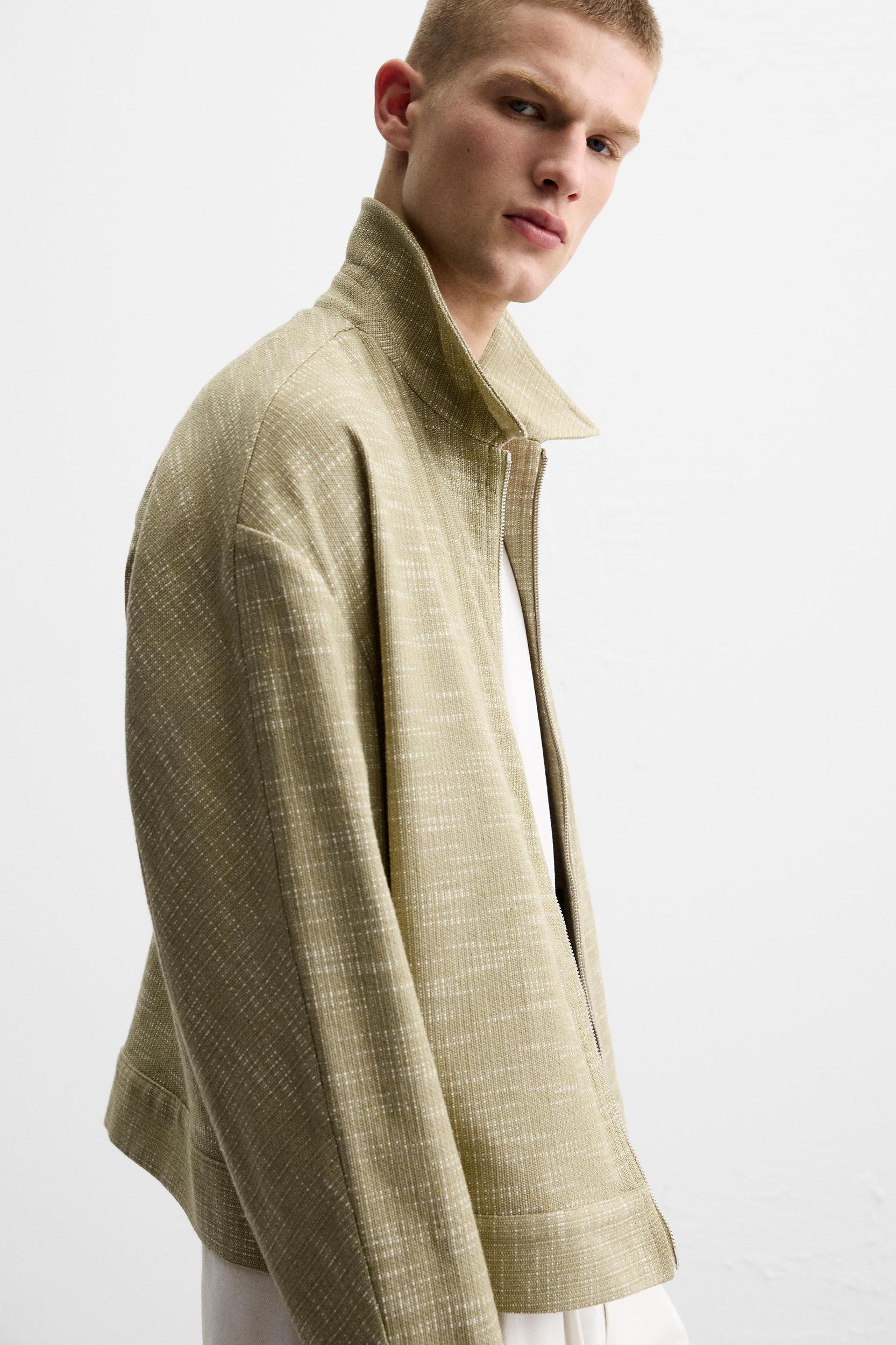 STRUCTURED ZIP OVERSHIRT Product Image